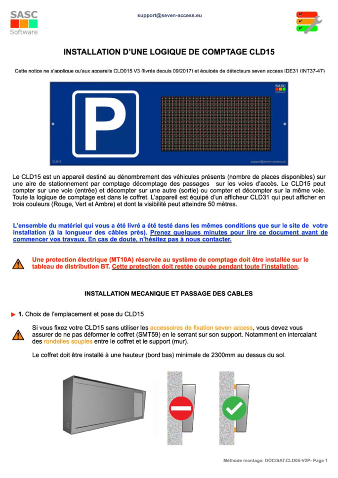 Présentation notices techniques et d'installation