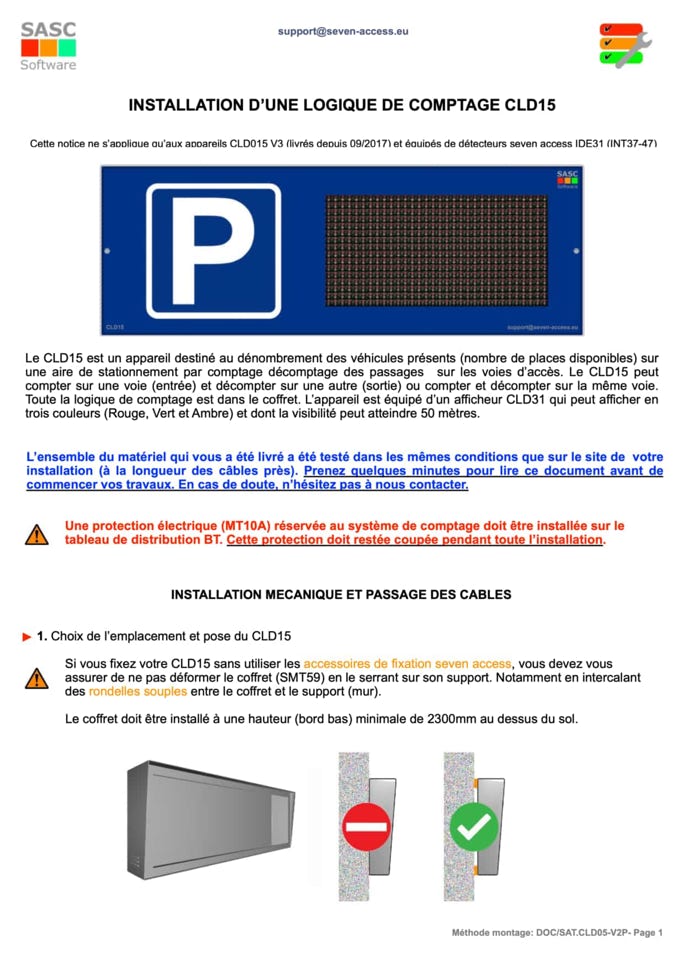 Présentation notices techniques et d'installation